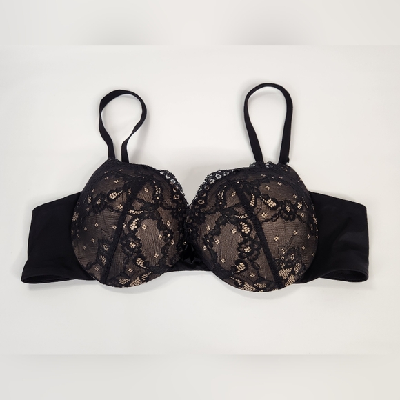 Maidenform Love the Lift Push Up Bra 36B Black Lace DM9900 Underwire - Picture 1 of 12